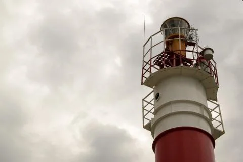 Red and White Lighthouse Stock Photos