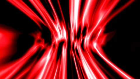 Red and White Liquid Energy Waves Abstract Background Seamless Loop Stock Footage 342321361