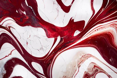 Red and white marble abstract background Stock Illustration