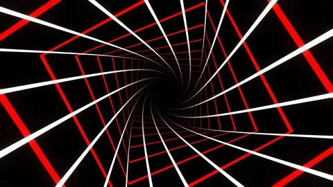 Red and White Moving Bright Elements Background VJ Loop in 4K Stock Footage 316962146