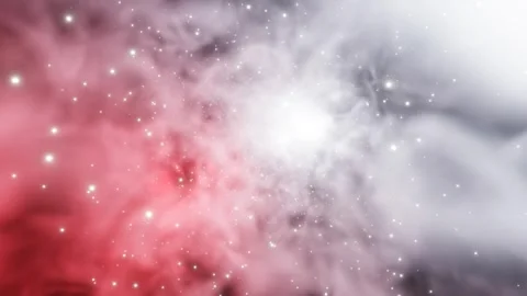 Red and White Nebulae Background VJ Loop l 4K Stock Footage 294910559