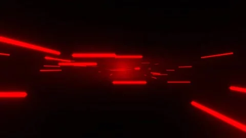 Red and White Neon Abstract SciFi Strobe Array Background VJ Loop in 4K Video stock 334718876