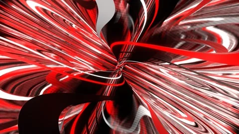 Red and White Neon Circle Moving Background VJ Loop in 4K Stock Footage 265089779