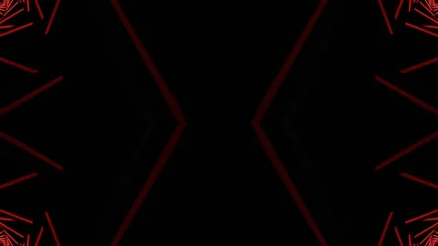 Red and White Neon Lightning Kaleidoscope Background VJ Loop in 4K Stock Footage 328972501
