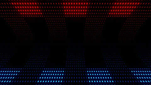 Red and White Neon Square Curves Background VJ Loop in 4K Stock Footage 344579999