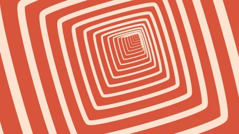 A red and white optical illusion that looks like a spiral Stock Footage 270246473