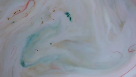 Red and white paints spread out. Video Stockbeeldmateriaal 123777874