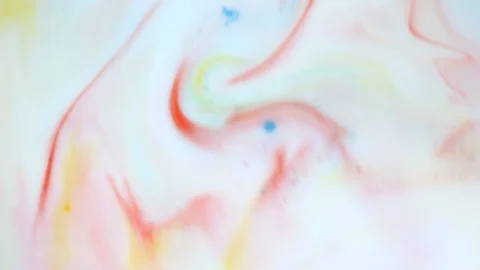 Red and white paints spread out. Video Stockbeeldmateriaal 123778018