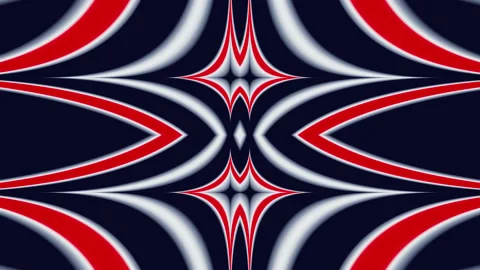 Red and white psychedelic magic background. High quality 4k footage Stockbeeldmateriaal 243451398