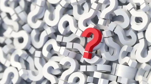 Red and white question mark background Stock Footage 235911615