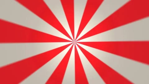 Red and white rays create a dynamic background pattern for Stock Footage 338399818