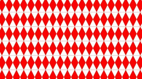 Red And White Rhombuses Stock-Illustration