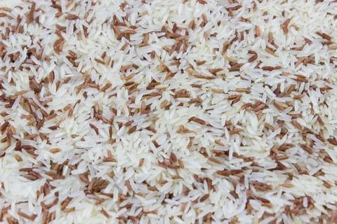 Red and white rice Stock Photos