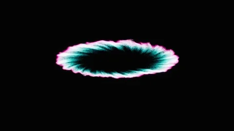 Red and white shock wave frame design element in motion Stock Footage 304364333