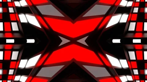 Red and White Slow Strobe Lights Kaleidoscope Background VJ Loop in 4K Stock Footage 327556459