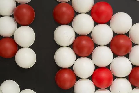 Red and White Sphere Stock Photos