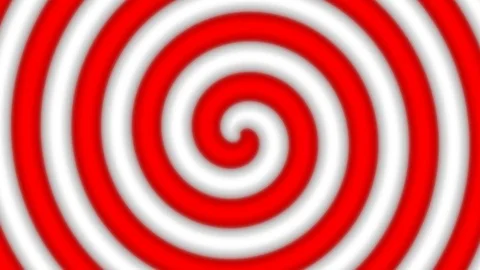 Red and white spiral Stock Footage 124783254