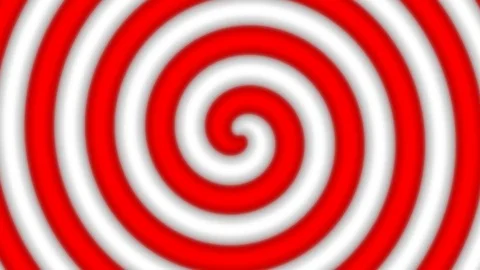 Red and white spiral Stock Footage 124783352