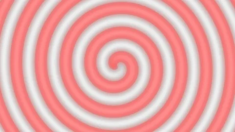 Red and white spiral Stock Footage 124783602