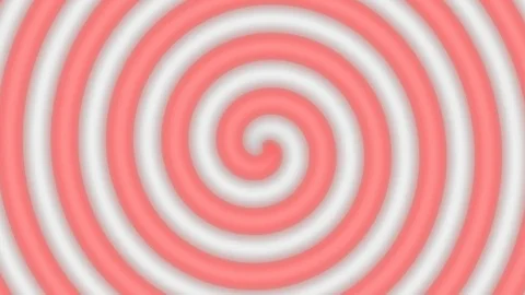 Red and white spiral Stock Footage 124783807
