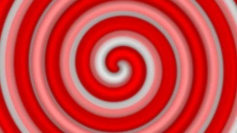 Red and white spiral Stock Footage 124784356