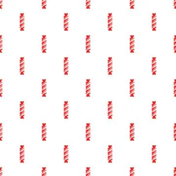 Red and white striped candy seamless pattern background Stock Illustration