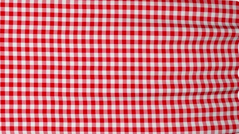 Red and White Tablecloth Animation Vidéo 332779843
