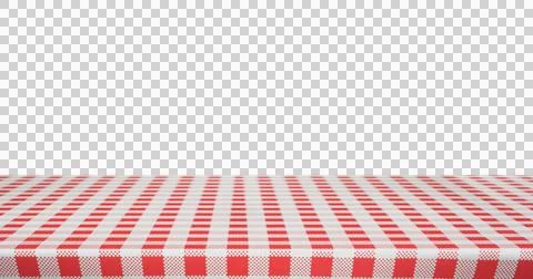 Red and white tablecloth Stock Illustration