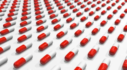 Red and white tablets 库存影片 60703481