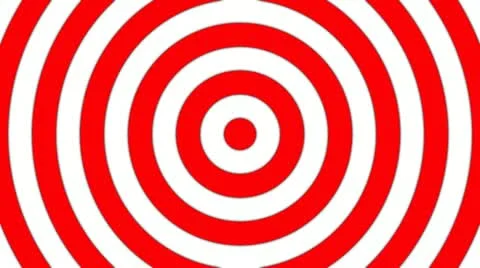 Red and White Target Background Stock Footage 22363943