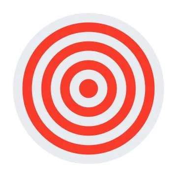 Red and white target Stock Illustration