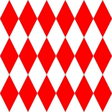 Red and white tile vector pattern Illustrazione stock