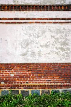 Red and white wall background Stock Photos