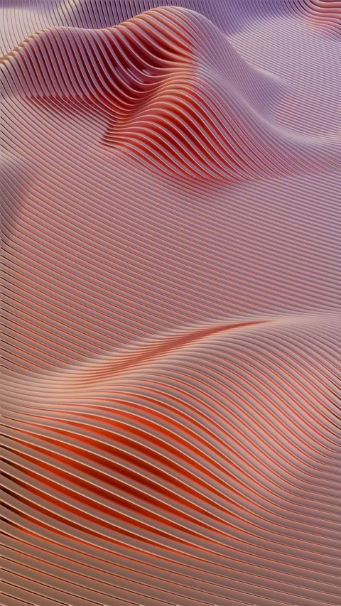 A red and white wave pattern on a blue sky Stock Footage 309922325