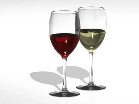 Red and white wine イラスト素材