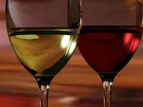 Red and white wine イラスト素材