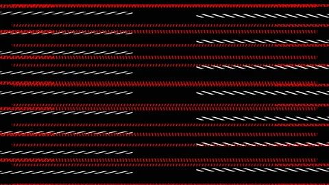 Red and white zipper Stock Footage 153292352