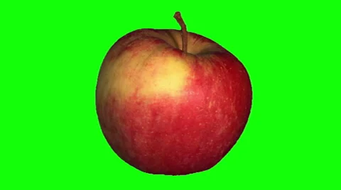 Red and yellow apple Stock Footage 48151349