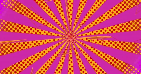 Red and yellow background with rays in comic style Stock Footage 140851108