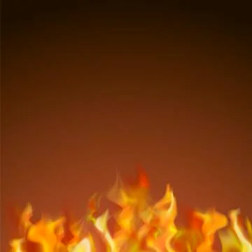 Red and Yellow Burning Fire Illustrazione stock