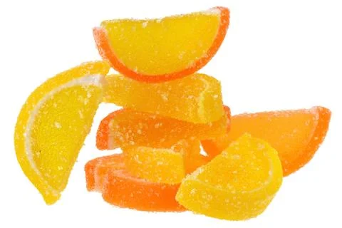 Red and yellow candy Stock Photos