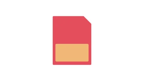A red and yellow file icon representing a digital document or folder. Stock Footage 332986426