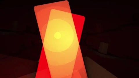 Red and yellow glowing rectangular shapes. Stock Footage 334683253