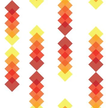 Red and yellow gradient square patterns in lines on a white background - great 스톡 일러스트