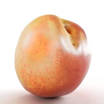A red and yellow mango, 3d rendering Stock Illustration