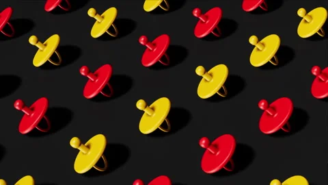 Red and yellow pacifiers background loop Stock-Footage 265249051