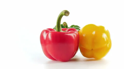 Red and yellow pepper Vidéo 23727679