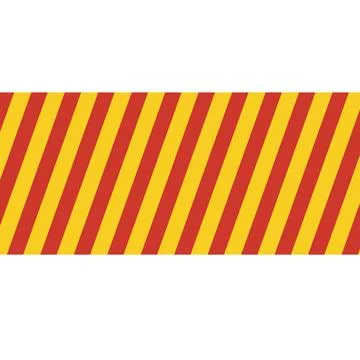 Red and Yellow Stripes Dance Cautionary Tale Sunshine and Danger Stock Illustration