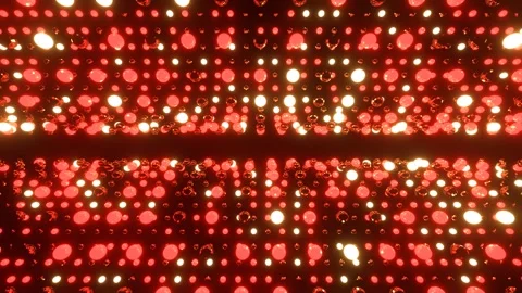 Red and Yellow Strobe Balls Rotation Background VJ Loop in 4K Stock Footage 297110093