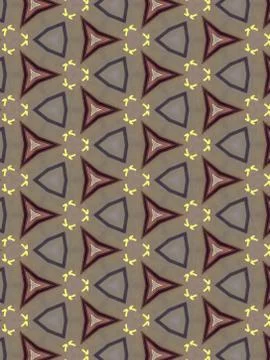 Red and yellow triangle pattern Stock Illustration